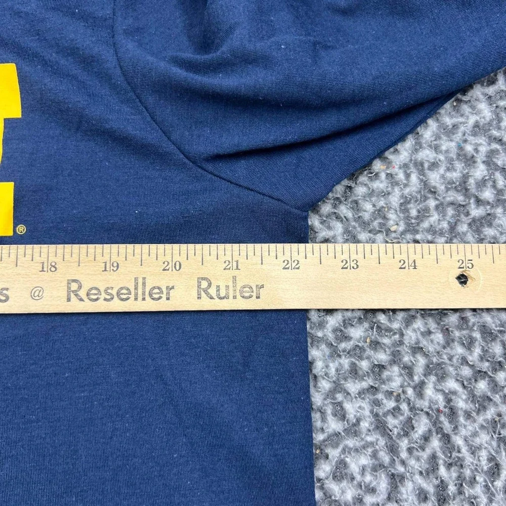 Air Jordan Michigan Wolverines Hoodie Shirt Men Large Navy Blue Jumpman New L